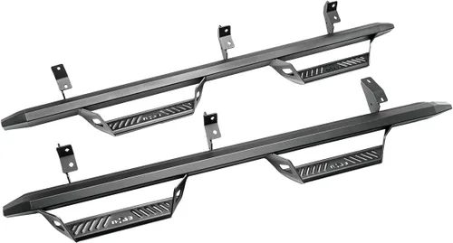 Miniatura 12 de RealTruck EpYx - Escalones para Jeep Wrangler JLU, longitud de la cabina, acero, negro texturizado EXJ184-TX Compatible con Jeep Wrangler JLU