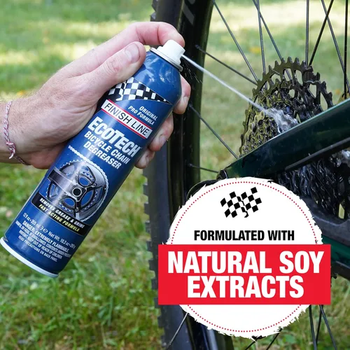Miniatura 2 de Finish Line EcoTech - Aerosol desengrasante para cadena de bicicleta, 12 onzas