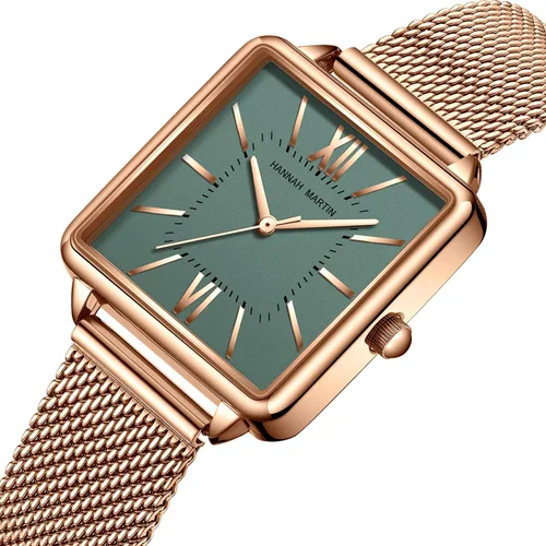 Miniatura 2 de Reloj de pulsera vintage para mujer, estilo cuadrado, estilo vintage, para mujer