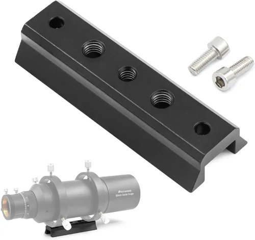 Astromania Finderscope - Placa de montaje en cola de milano, buscador de barras de cola de milano, base de alcance, soporte de guía para carril,