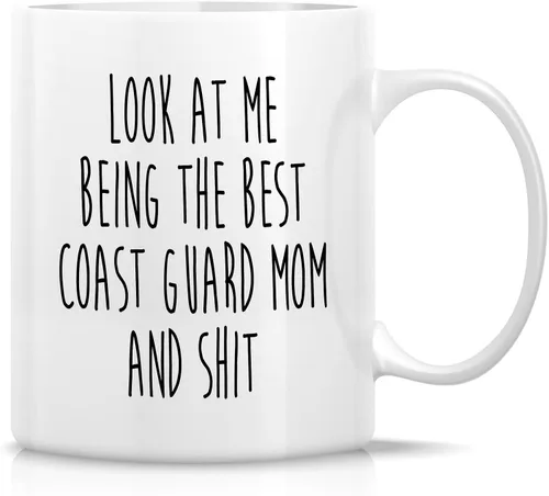 Miniatura 11 de Retreez - Taza divertida con texto en inglés "Mum Well Done I'm Awesome", 325 ml, tazas de café de cerámica, mensaje divertido, sarcástico