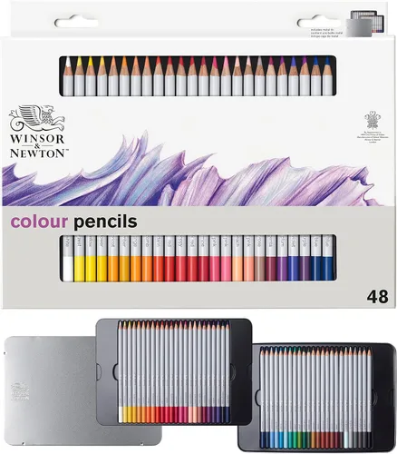 Winsor & Newton Studio Collection - Lápices de artista, lápices de colores, juego de 48