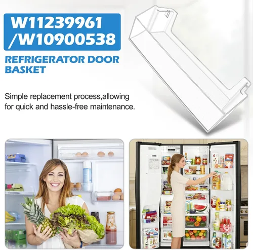 Miniatura 6 de Paquete de 2 [MEJORADO] W11239961 Reemplazo de estante para puerta de refrigerador Compatible con estante de puerta de refrigerador Whirlpool