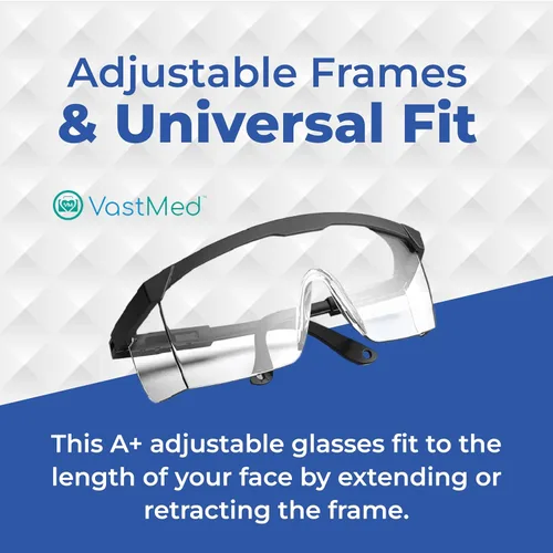 Miniatura 6 de 12 lentes de seguridad antivaho con patillas ajustables Gafas antivaho con lente transparente, gafas protectoras ligeras para hombres y mujeres