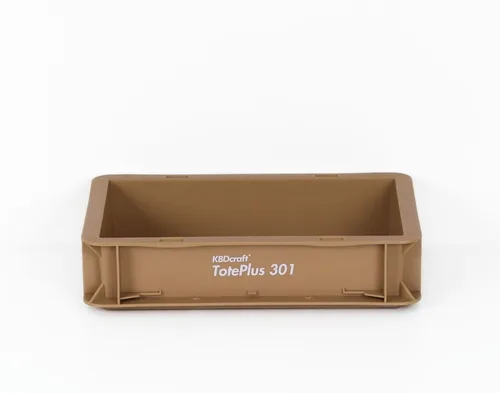 Miniatura 10 de KBDcraft Contenedor de almacenamiento apilable - Caja organizadora de plástico resistente y bandeja con paredes rectas, pequeños contenedores de Gris