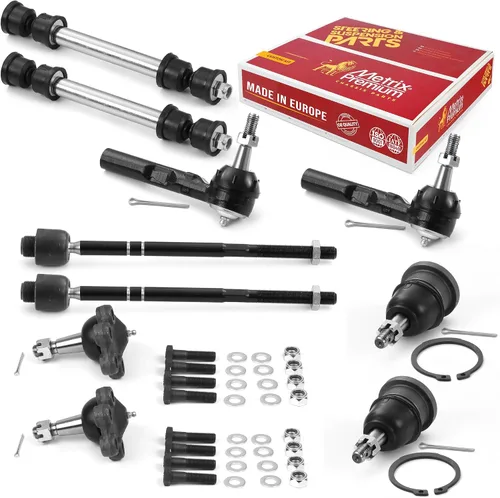 Miniatura 27 de Metrix Premium Chassis Parts - Kit de suspensión delantera de 10 piezas para BMW X5 2007-2013, BMW X6 2008-2014, reemplazo, fabricado en Europa