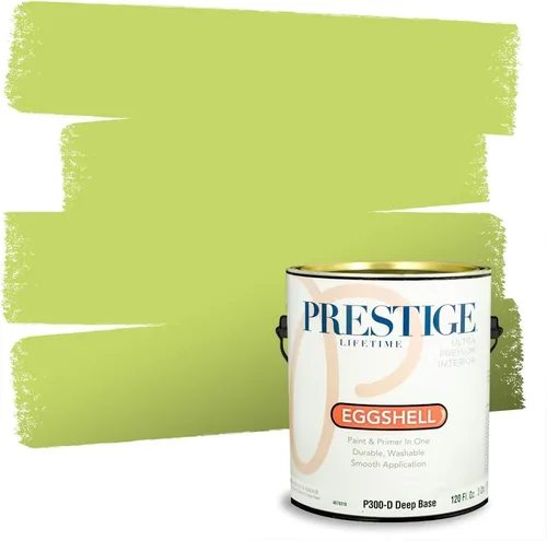 Miniatura 42 de PRESTIGE Pinturas Pintura interior e imprimación en uno, 1 galón, cáscara de huevo, aventura