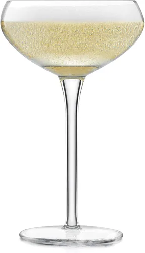 Miniatura 4 de Juego de 4 copas de cóctel cupé Signature Kentfield de Libbey, copa de vidrio alta con tallo clásico, juego de regalo de copas de champán cupé