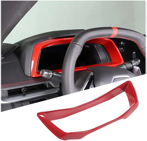 Miniatura 8 de Daeiclru Marco de cubierta de ABS para panel de salpicadero de automóvil compatible con Chevrolet Corvette C8 2020-2023, accesorios de ajuste