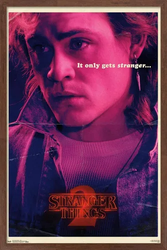 Miniatura 9 de Trends International Netflix Stranger Things: Season 2 - Póster de Billy Wall, 14.725 x 22.375 pulgadas, versión enmarcada de madera de granero
