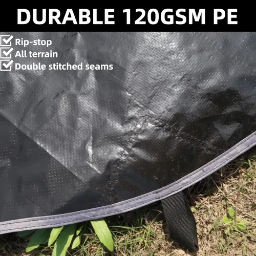 Miniatura 5 de DANCHEL OUTDOOR B5PRO/B2/B2A Campana Huella de la tienda de campaña, 3/4/5/19.7 ft impermeable lona redonda hoja de tierra para lona yurta tienda