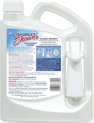 Miniatura 2 de Wet & Forget Limpiador de ducha de aplicación semanal, no requiere fregar, fórmula sin blanqueador, listo para usar, aroma a vainilla, 64 onzas