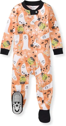 Miniatura 10 de Burt's Bees Baby Pijama para bebé niña, 100% algodón orgánico, pijama de una pieza, overol diagonal con cremallera, ajuste cómodo