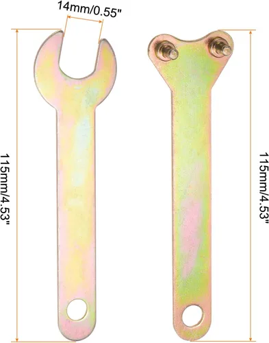 Miniatura 2 de HARFINGTON Herramienta rotativa Llave inglesa de metal Tuerca de bloqueo Kit Llave terminada Llave inglesa Amoladora Llave angular Llave inglesa