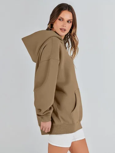 Miniatura 6 de ANRABESS Womens Oversized Hoodies Fleece Sweatshirts Long Sleeve Hooded Pullover Winter Clothes with Pocket
