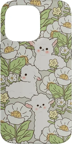 Miniatura 20 de Funda para iPhone 11 Pro Max con diseño de margaritas y cordero, flores de granjero