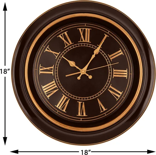 Miniatura 6 de Bernhard Products Reloj de pared grande de 18 pulgadas, de cuarzo, silencioso, sin tictac, funciona con pilas para el hogar, sala de estar, sobre