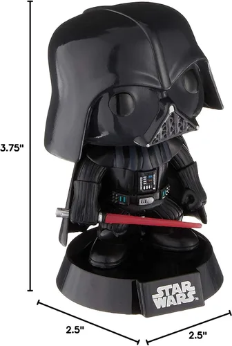 Miniatura 10 de POP Star Wars: Figura clásica de vinilo de Darth Vader 01 Funko Pop (incluye funda protectora compatible con caja de pop box), multicolor, 3.75