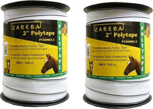 Zareba Systems - Cinta de polietileno de 2" (paquete de 2), 500'
