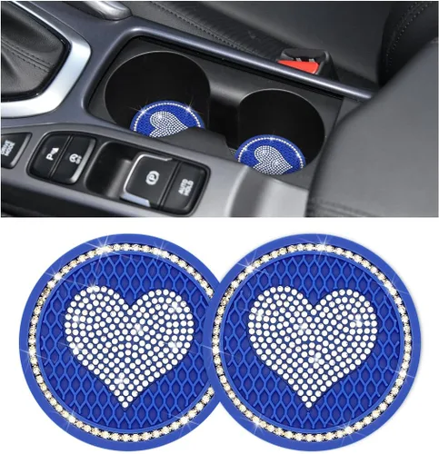 Miniatura 16 de zipelo Paquete de 4 Posavasos para Tazas de Automóvil, Inserto Posavasos para Portavasos de Vehículo de 2.75 Pulgadas, Antideslizante Automotriz