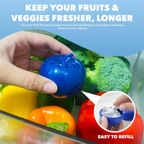 Miniatura 6 de Kit de reposisión para Bluapple, con carbón activado, 1 año de reposición, Blanco, azul