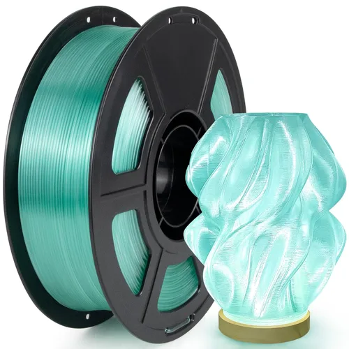 Miniatura 18 de IEMAI Paquete de filamento PETG de 0.069 in, filamento de impresora 3D multicolor translúcido degradado de hasta 23.622 in/s de impresión rápida, 4