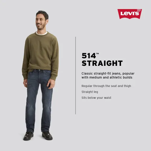 Miniatura 4 de Levi's 514 jeans rectos en tallas grandes para hombre