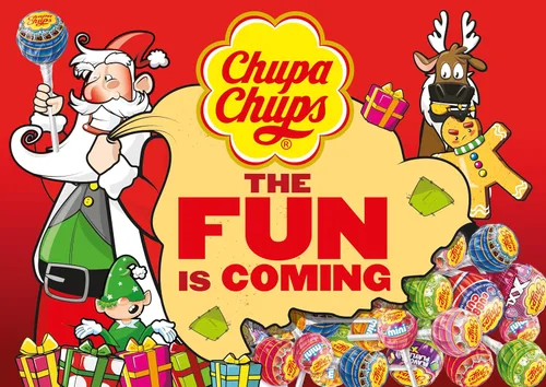 Miniatura 2 de Chupa Chups XXL Trio Surtido de paletas 3 en 1, 4 sabores, dulces envueltos individualmente para niños, caja de exhibición de 48.9 onzas
