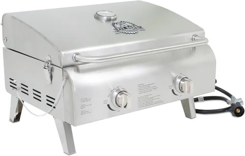 Miniatura 5 de Parrilla Pit Boss con 2 hornillas portátil LP de acero inoxidable, Acero inoxidable