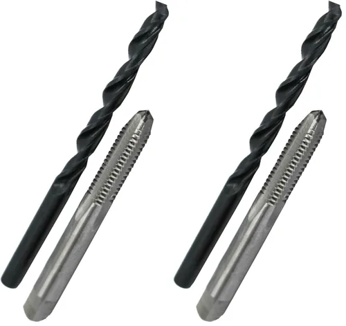 Miniatura 17 de Drill América - Juego de brocas para taladro y llave de acero para alta velocidad POU (#0-80 - 1-1/2"-12, m1.6 - m36, NC, NF). Set de taladro