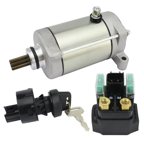 Motor de arranque w/relé e interruptor de encendido para Yamaha Rhino 450 2007-2009/Rhino 660 2007