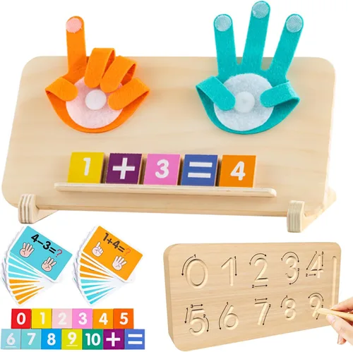 Juguetes Montessori para niños de 3, 4, 5 años, juguetes de aprendizaje preescolar de doble cara para niños pequeños de 2 a 4 años, manipulativos