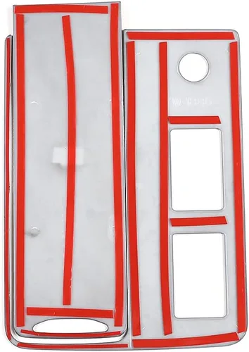 Miniatura 6 de YIWANG LHD para Land Rover Discovery 5 2021-2022 ABS Panel de engranajes de control central del coche decorativo Marcos Cubiertas etiqueta engomada