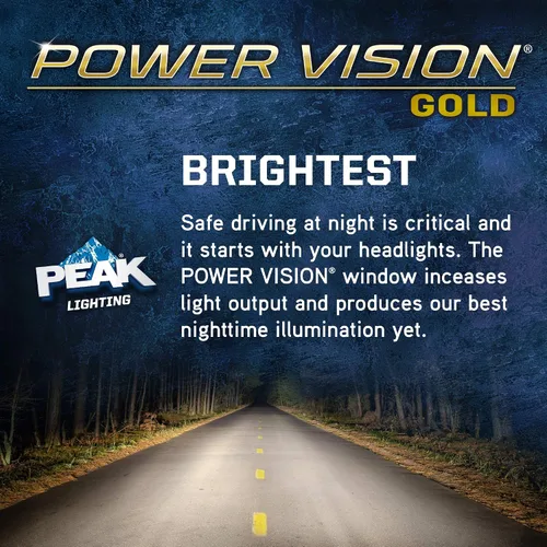 Miniatura 5 de PEAK Power Vision Gold - Faros delanteros automotrices de alto rendimiento 9007/HB5 65/55W (paquete de 2)