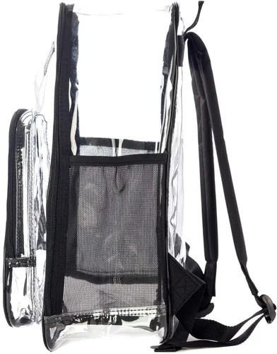 Miniatura 6 de K-Cliffs Large Transparent Backpack Clear Heavy Duty School Bag Durable Student Bookbag See Through Vinyl Daypack Workbag