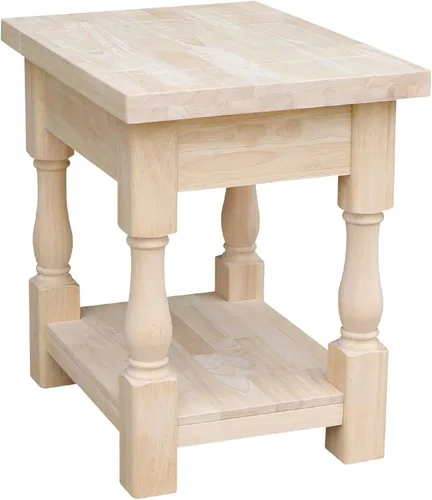 Miniatura 4 de International Concepts - Mesa auxiliar toscana, 19 x 16 pulgadas