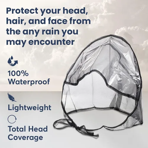 Miniatura 2 de Gorro impermeable con visera de corte completo y red para hombres y mujeres (unisex)