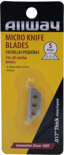 Miniatura 2 de ALLWAY MKB5 - Cuchillas de micro, color plateado, 5 unidades (paquete de 1)