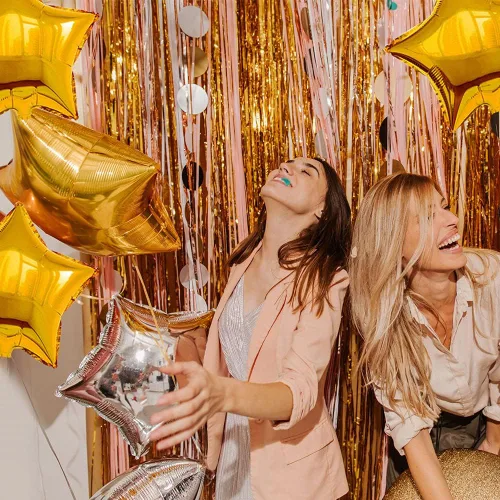 Miniatura 4 de BEISHIDA 30 globos dorados de 18 pulgadas con forma de estrella de Mylar para fiesta de cumpleaños, boda, día de San Valentín, fiesta de compromiso