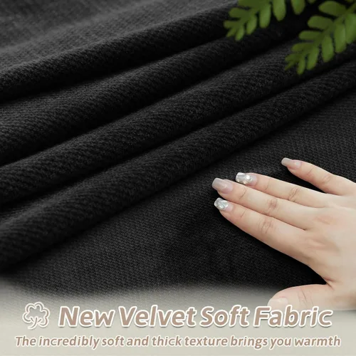Miniatura 127 de Arfntevss Fundas de sofá seccional reclinable de terciopelo, Funda de sofá seccional de esquina para sofá reclinable, Funda elástica suave