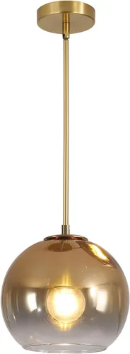 Miniatura 10 de KCO Iluminación Globo Lámparas Colgantes Gradient Cristal Dorado Lámpara Colgante Moderna Cocina Isla Iluminación Vintage Lámpara colgante Lámpara