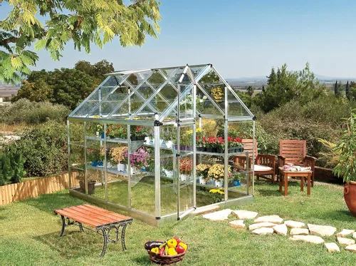 Miniatura 2 de Snap & Grow invernadero de 6 pies, plateado, tamaño: 6' x 8', Plateado