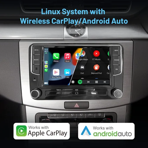 Miniatura 3 de Sistema Linux estable de 7 pulgadas estéreo de coche para VW Golf Passat Jetta Tiguan, Plug & Play conserva la pantalla y los botones originales