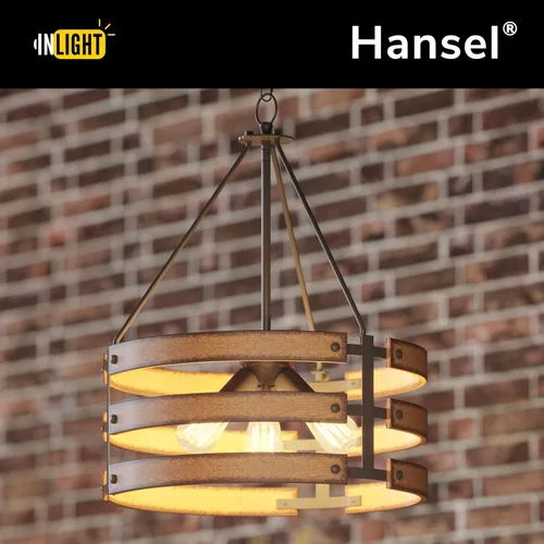 Miniatura 3 de Inlight IN-0335-3-WD - Colgante de 3 luces de diseño rústico e industrial de 18 pulgadas para isla de cocina, acabado de madera envejecida negra
