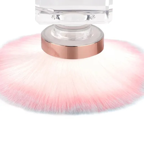 Miniatura 3 de KADS Cepillo para polvo de uñas, cepillo de maquillaje con forma de flor, base de cristal, cepillo de limpieza de uñas, herramienta de cepillo
