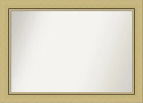 Miniatura 122 de Amanti Art Landon Gold Espejo de baño, espejo de pared o espejo de tocador de baño sobre el fregadero (26.25 x 26.25 pulgadas) Espejo no biselado