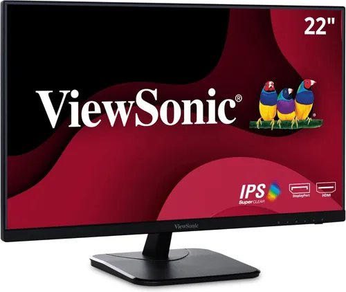 ViewSonic VA2256-MHD Monitor IPS de 22 pulgadas 1080p con FreeSync, HDMI, DisplayPort y entradas VGA para el hogar y la oficina