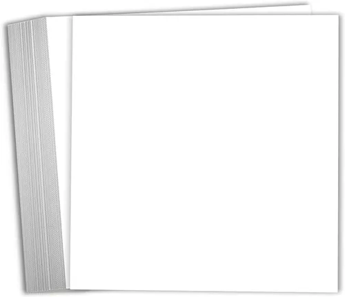 Miniatura 7 de Hamilco Papel de cartulina blanca para álbumes de recortes, 12 x 12 pulgadas, peso pesado, 100 libras, cartulina – Paquete de 25
