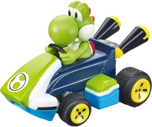 Miniatura 10 de Carrera RC Nintendo Mario Kart Mini coche de juguete de control remoto coleccionable de 2.4 GHz - Luigi
