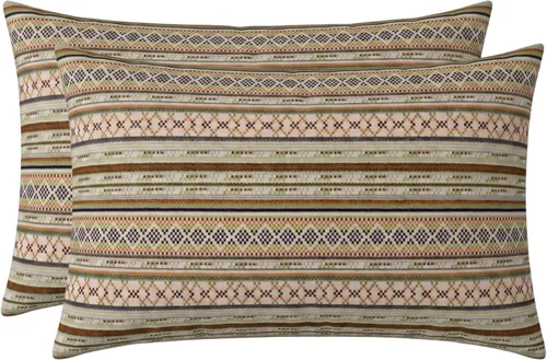 Miniatura 130 de RSH DECOR: Sunbrella - Juego de 4 almohadas lumbares, 20 x 12 pulgadas, tela de rendimiento resistente al agua y a la decoloración, fundas